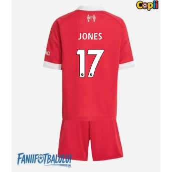 Liverpool Curtis Jones #17 Echipament de Fotbal Replică 2025-26 Copii Acasa (+ Șorturi)